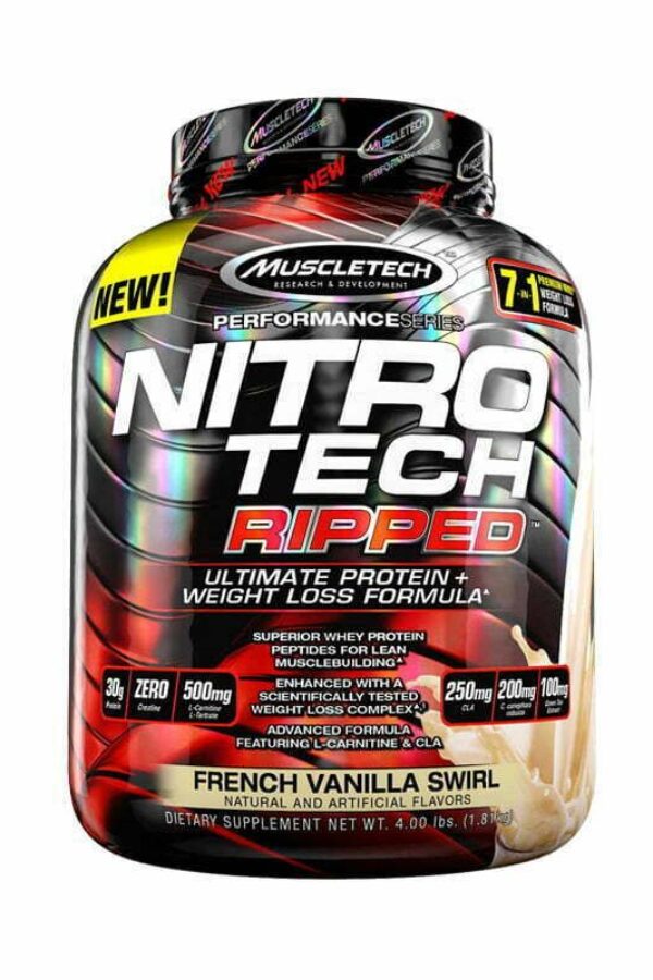 Nitro Tech Ripped 4 lb - Vainilla